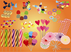 Free Vector Candies
