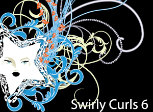 Swirly Curls Vect