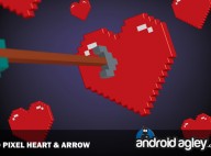 preview 3d Pixel Heart and Arrow