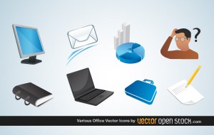 VariousOfficeVectorIcons
